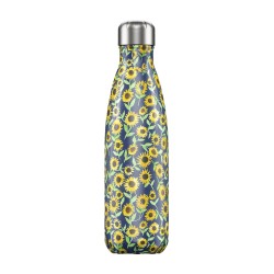 CHILLY'S Floral Sunflower Bottiglia 500 ml Acciaio Inox