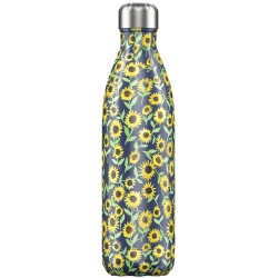 CHILLY'S Floral Sunflower Bottiglia 750 ml Acciaio Inox