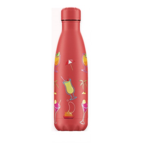 CHILLY'S Pool Party Sundown Bottiglia 500 ml Acciaio Inox