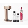 MYSODA RUBY Gasatore per Acqua Frizzante + Bottiglia + Bombola