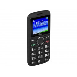 TELEFONO CELLULARE CON GRANDI TASTI FUNZIONE SOS TREVI MAX 10 NERO