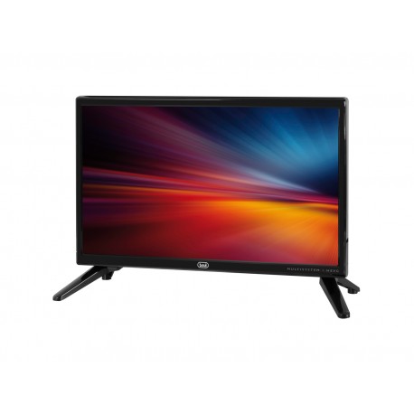 TV 19" HD DIGITALE TERRESTRE HEVC 10 BIT E SATELLITARE CAVO ACCENDISIGARI 12V TREVI LTV 1904 SA2