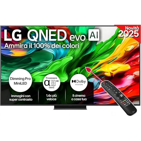 TV LG QLED MINILED UHD 4K HDR SMART TV 65QNED86A6A